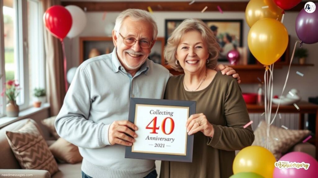 40th Anniversary Wishes for Your Friends