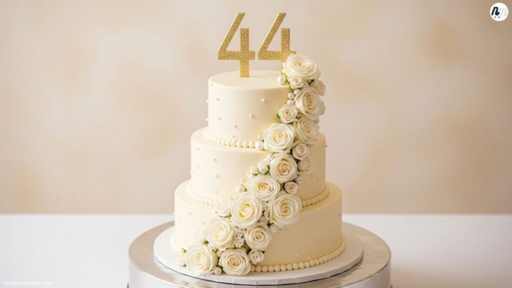 44th Wedding Anniversary Cake