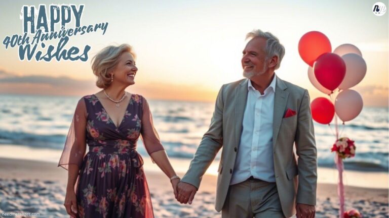 happy 40th anniversary wishes