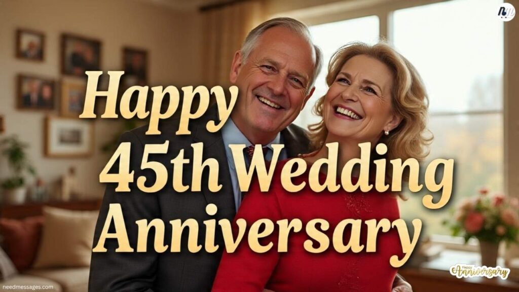 Happy 45th Wedding Anniversary Wishes To Husband